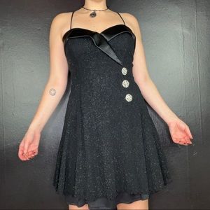 Vintage 80s sparkly mini dress